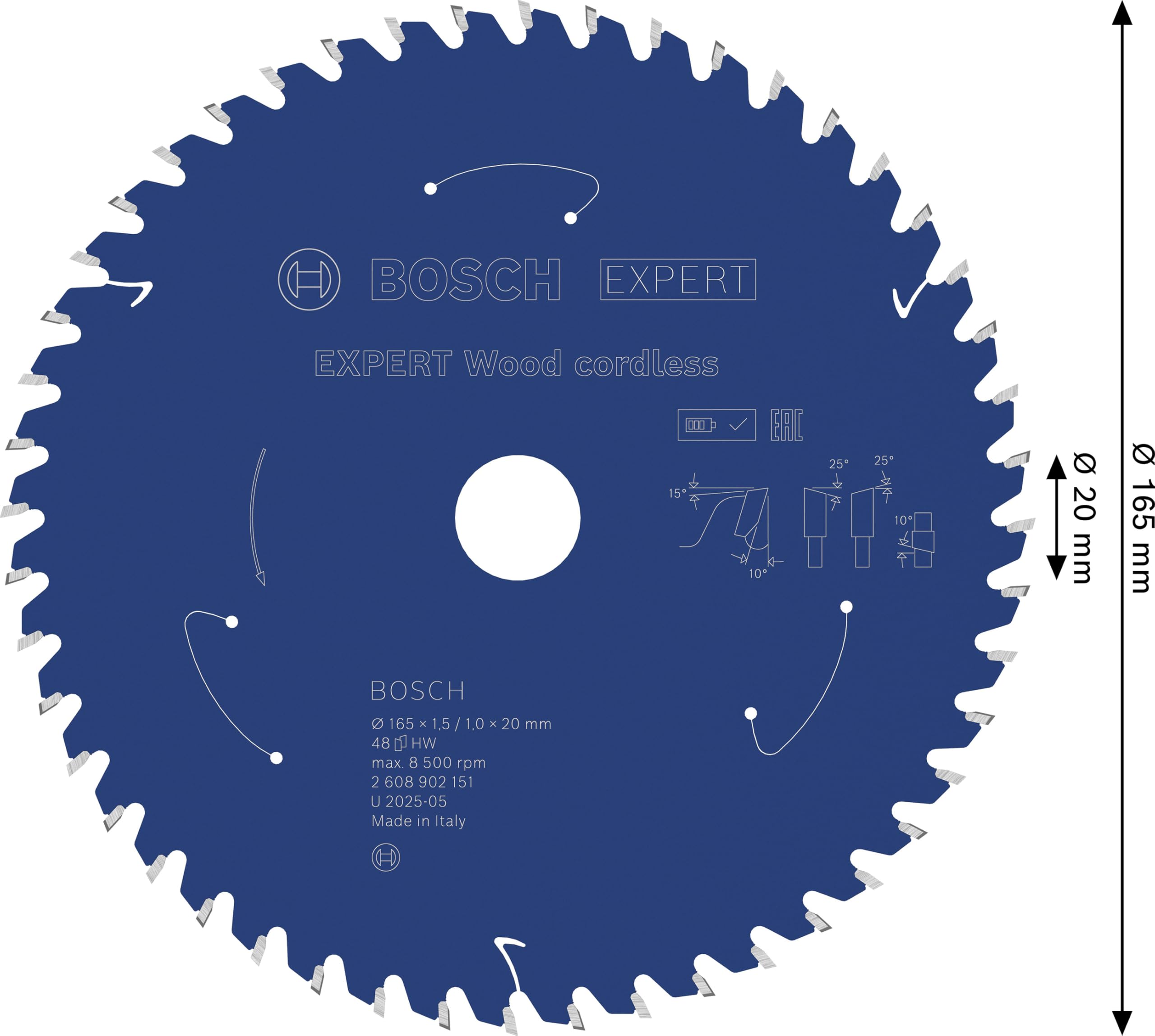 Bosch 1x Tarcza pilarska EXPERT Wood cordless