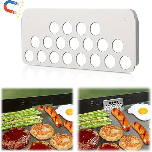 Miniatura 1 de MEKER Puerta de grasa de malla con bloques magnéticos, bloquea la caída de alimentos en la bandeja trasera de la trampa de grasa - Magnetismo