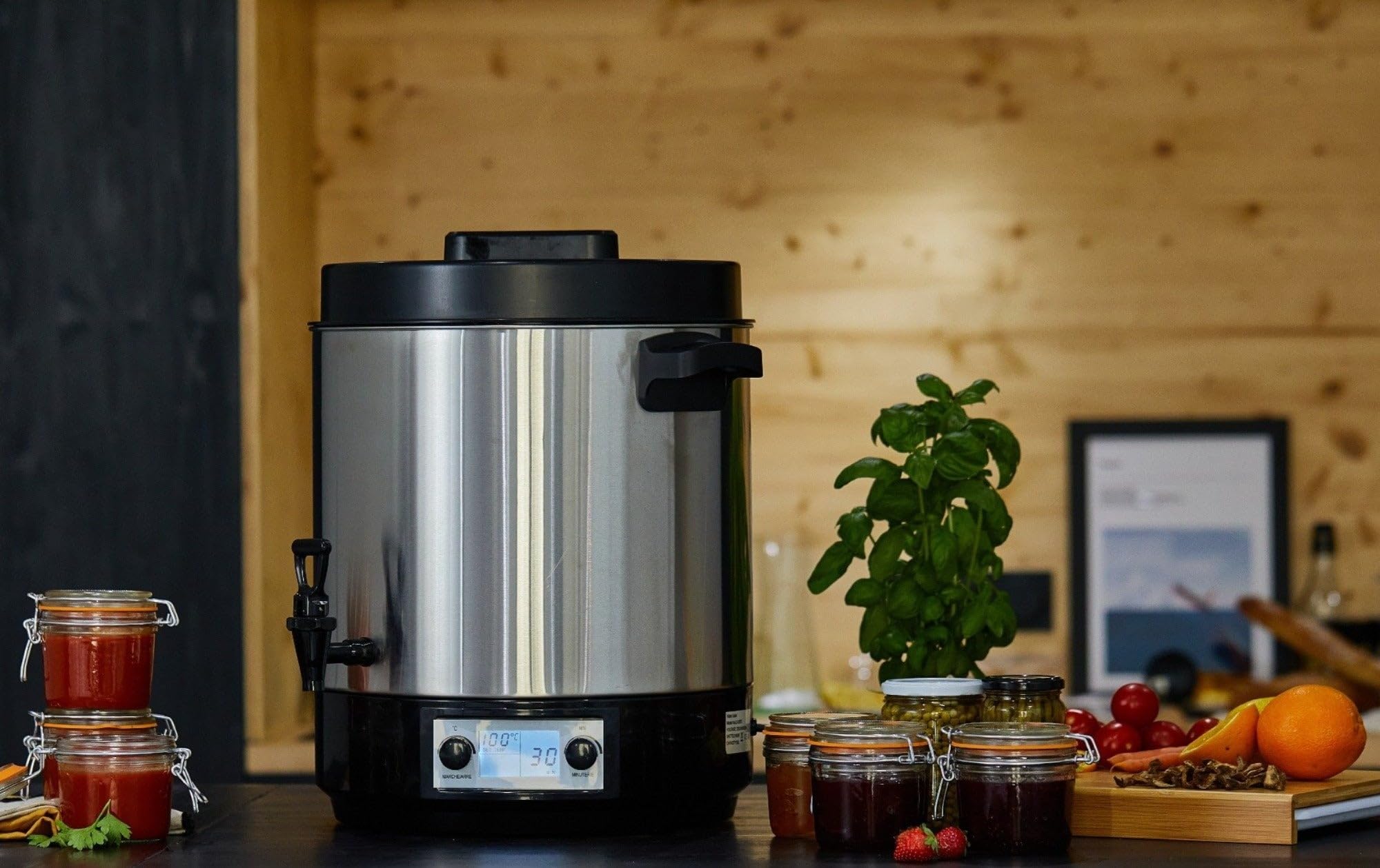 Stérilisateur Électrique Avec Robinet Et Minuteur 31l 2100w Écran Lcd - BAT-ZJ28E