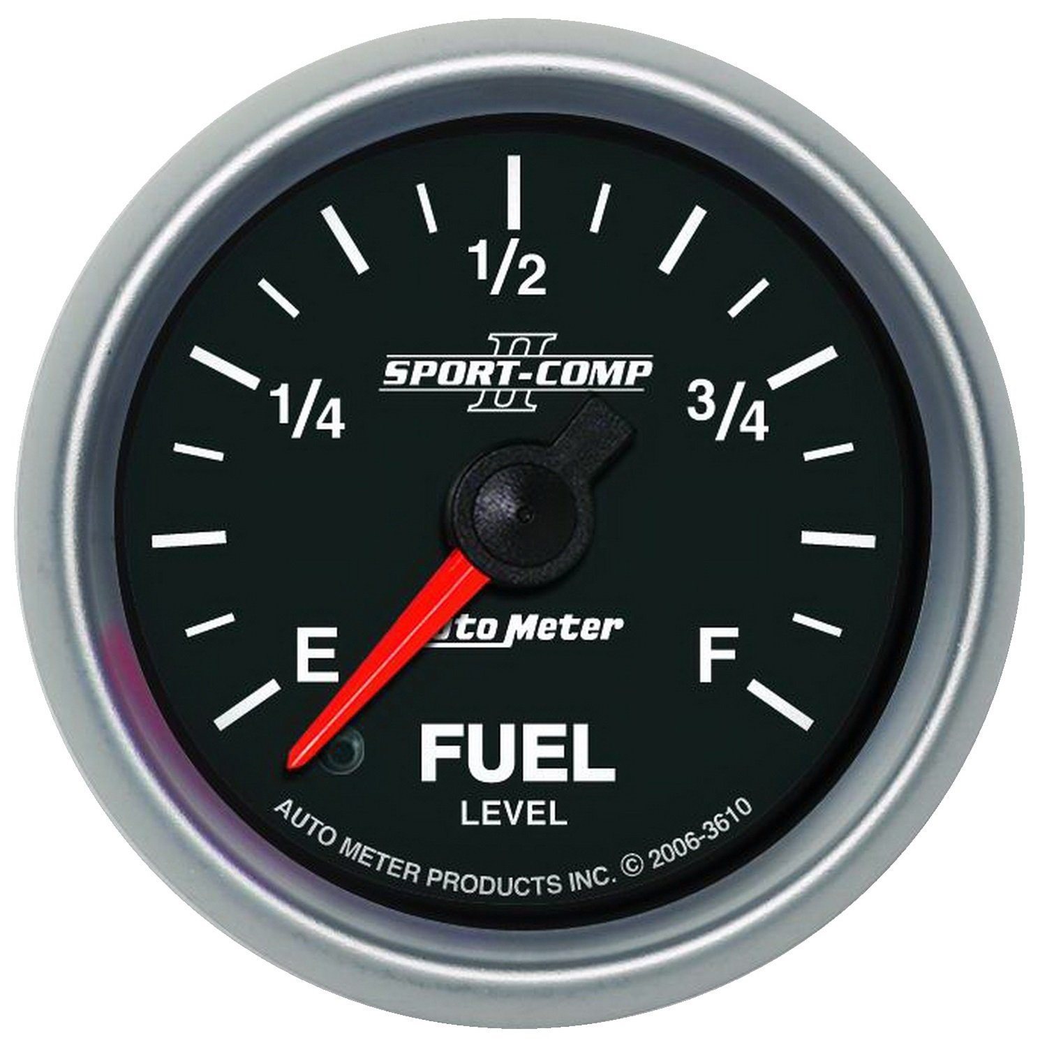 Auto Meter 3610 Sport-Comp II 2-1/16" Universal Stepper Fuel Level Programmable Empty - Full Range Gauge