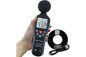 Digital Decibel Tester with LCD Backlight and Data Recording for Enhanced Noise Measurement