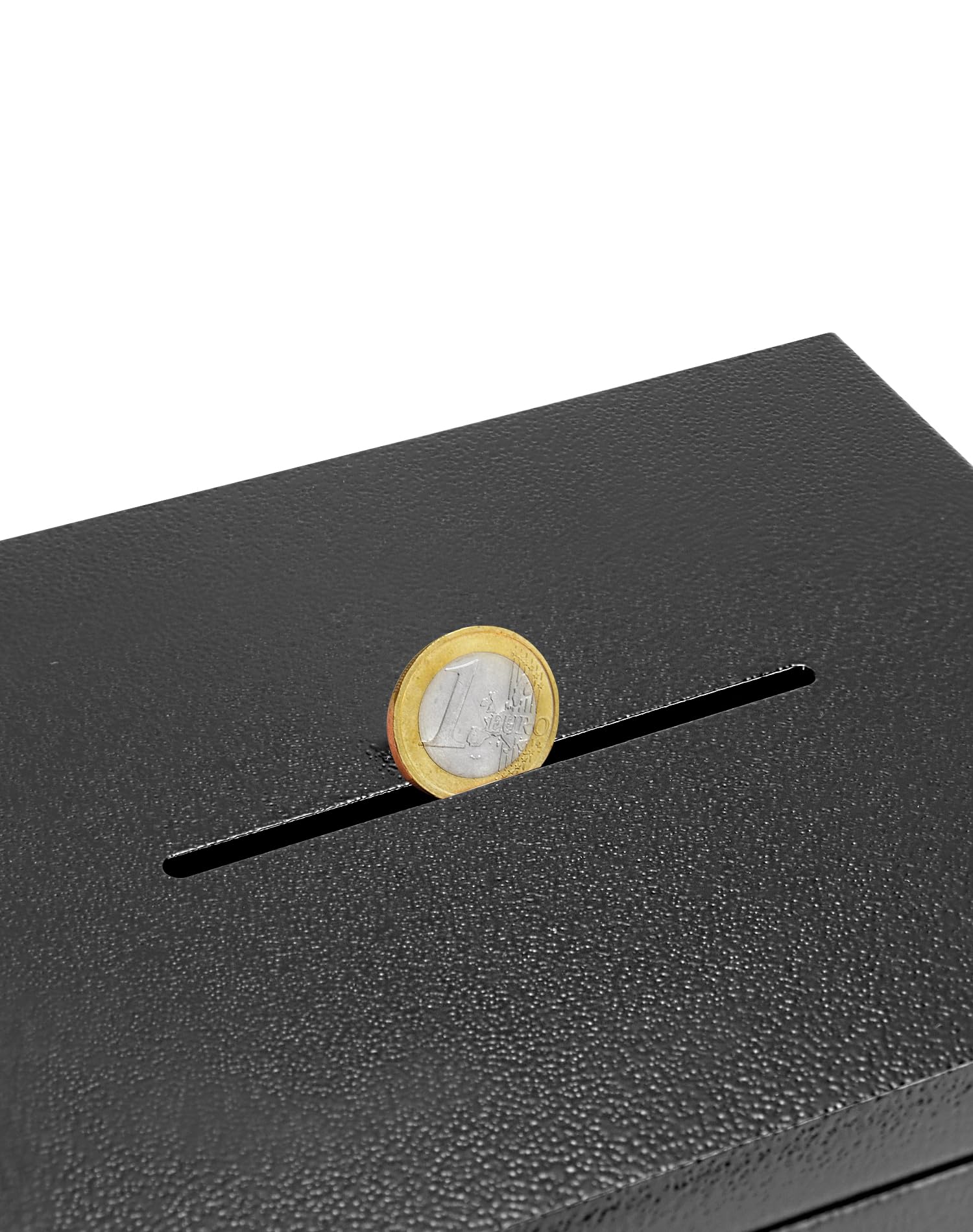 QWORK® Safe Tresor 23 x 17 x 17 cm mit Einwurfschlitz & Triple-Bit Schlüssel - Hohe Sicherheit Stahlkonstruktion für Wertsachen