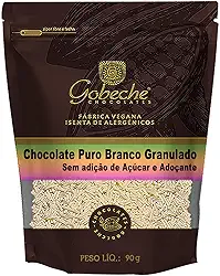 Chocolate Puro Branco Granulado Sem adição de Açúcar e Adoçantes - 90g