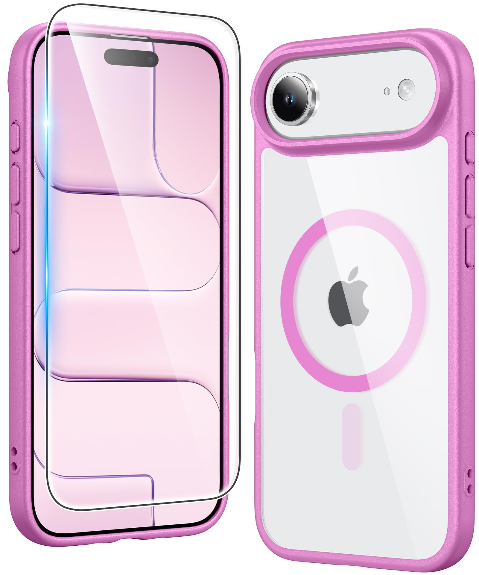 FNTCASE for iPhone Air Phone Case Compatible with Magsafe Clear Phonecase | Screen Protector, Military Grade Drop Protection, Slim Magnetic Phone Cases, Shockproof Bumper, Transparent Cell Cover