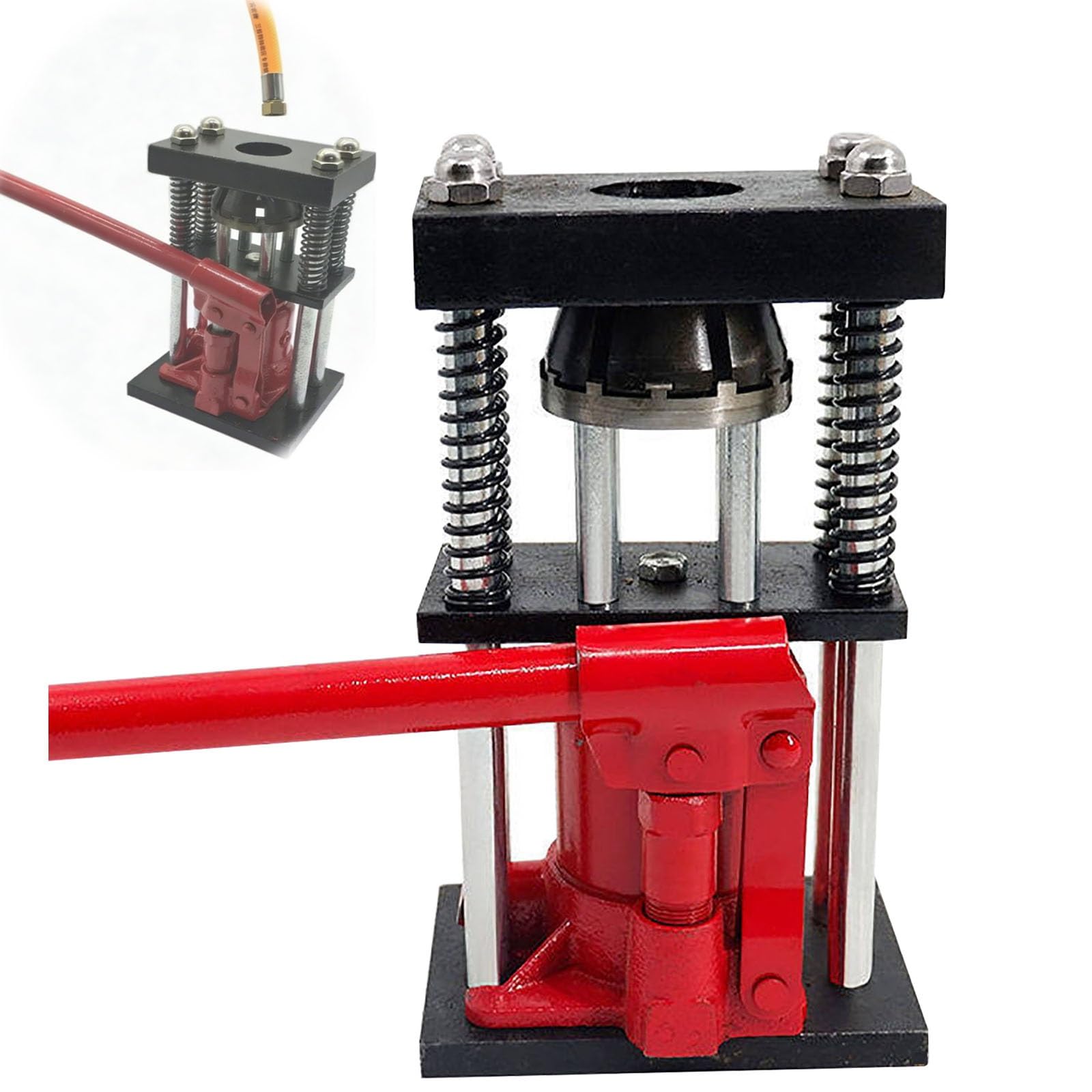 Szczypce hydrauliczne z 10 zestawami matryc, ręczne szczypce hydrauliczne wysokociśnieniowe, ręczne szczypce hydrauliczne do koparek i maszyn rolniczych (8 zębów, L)