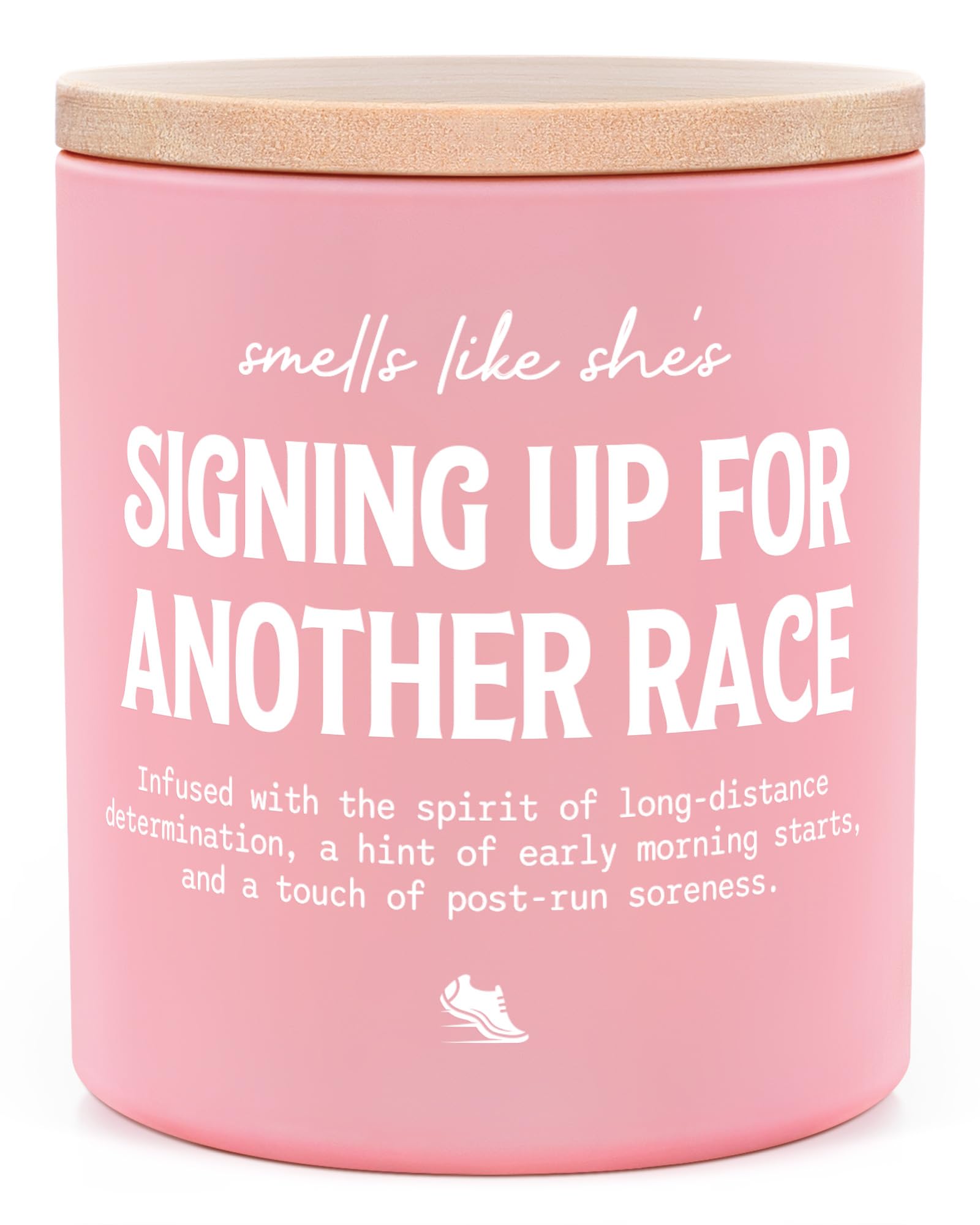 IDELTIME Gifts for Runners Women, Funny Marathon Essentials Candle 10Oz