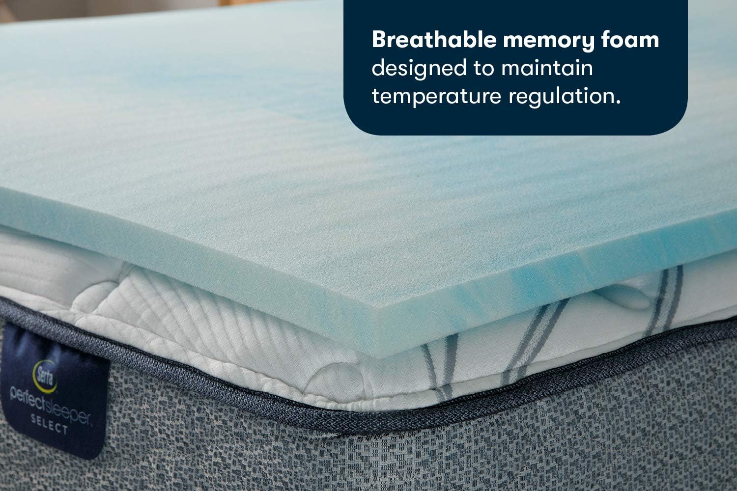 Best Cyber Deals 🔥 Serta Comfort Cool 1.5-in Gel Memory Foam Mattress Topper, Queen