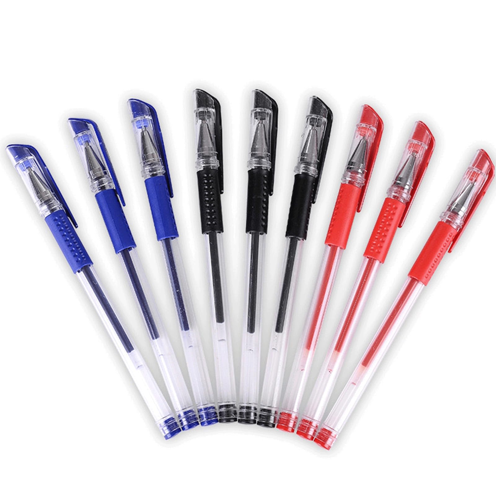 Lot de 12 stylos à encre gel - Diamètre : 0,5 mm - Pour étudiants, examens professionnels, devoirs, écriture, bureau