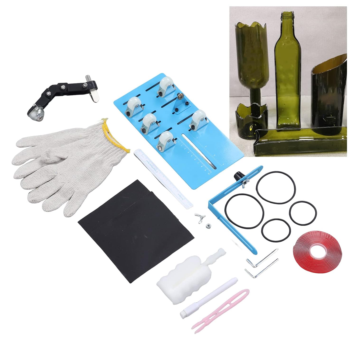 Adjustable Glass Bottle Cutter Kit DIY Tool Stainless Steel
