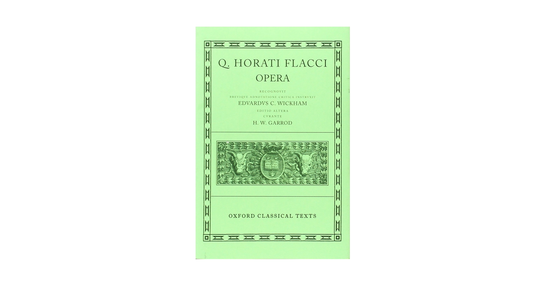 Amazon.com: Opera: 9780198146186: Horace, Q. Horati Flacci