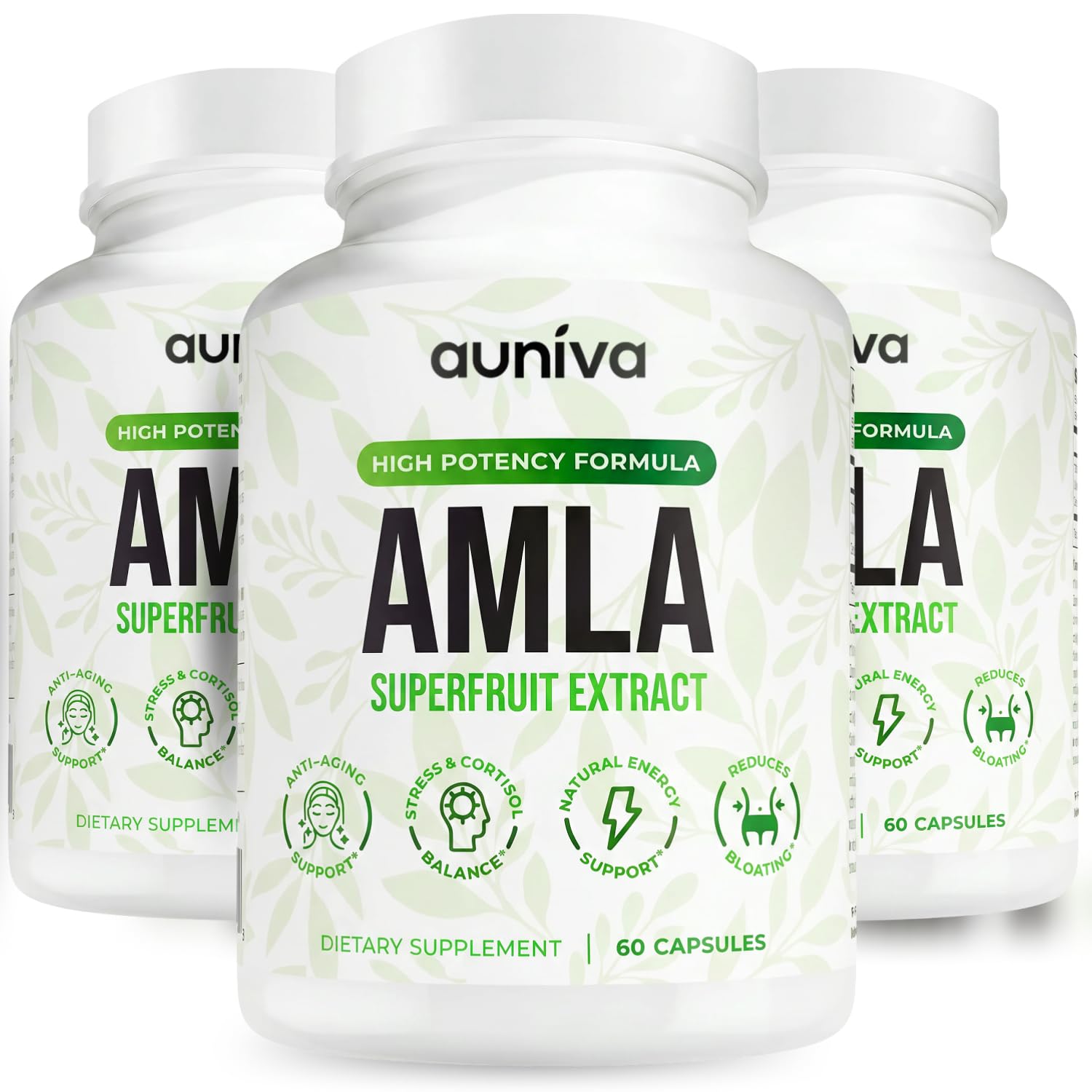 Amla Superfruit Extract 1000mg – Supports Weight Management, Healthy Digestion & Metabolism – Promotes Radiant Skin, Hair Strength & Anti-Aging – 60 Capsules (3-Pack)