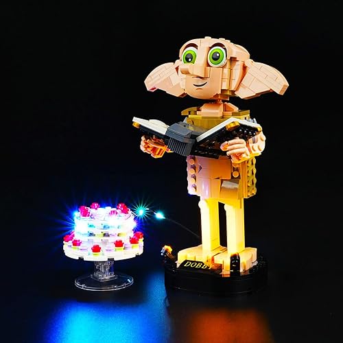 Rorliny Kit de luz LED para Lego Harry Potter Dobby The House-Elf 76421, kit de iluminación creativa compatible con Lego 76421 (solo luces, sin