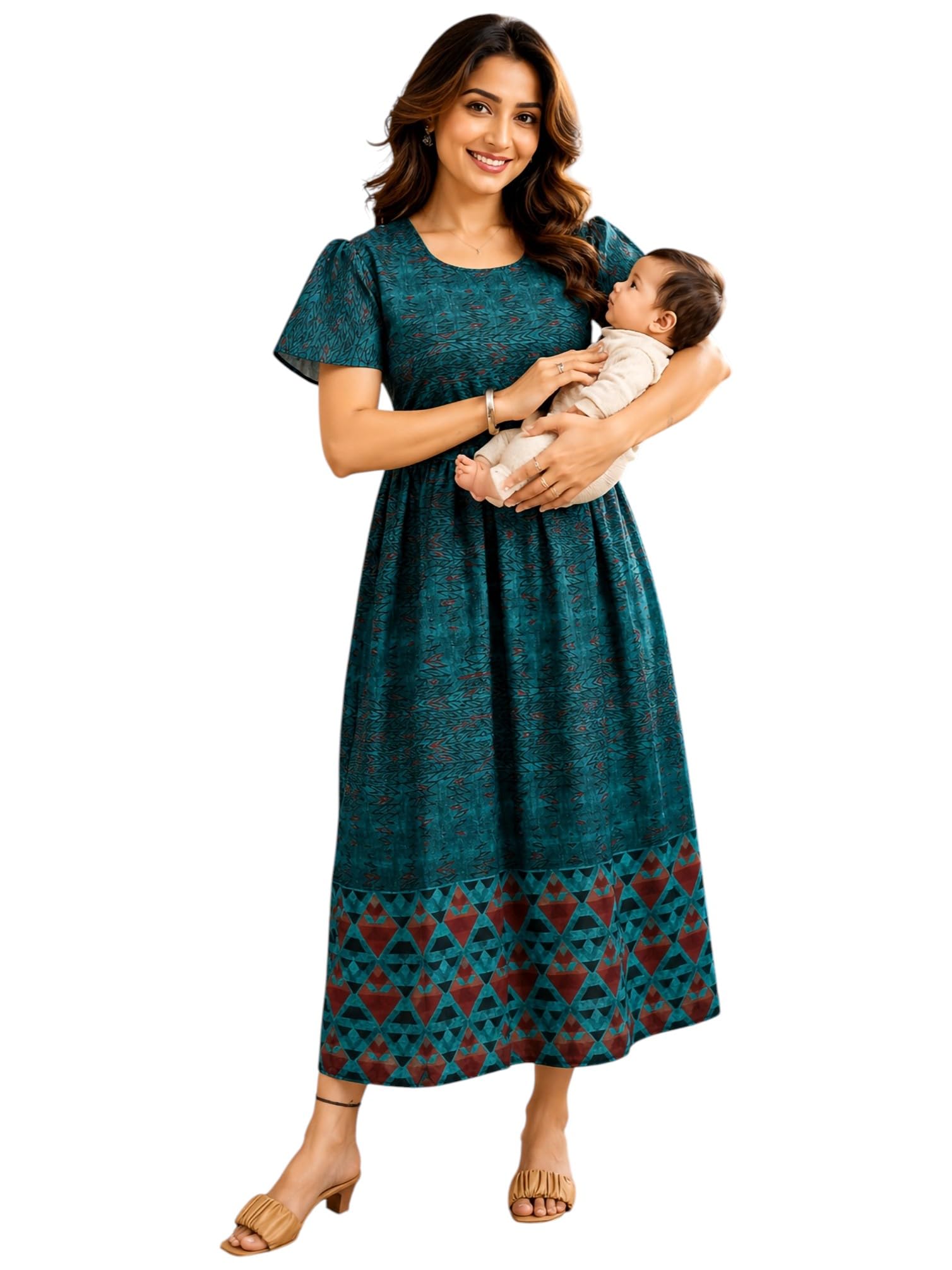 Zipless Feeding Kurtis & Dresses for Women | Zipless Maternity Wear Gown Pregnancy Dress for Nursing Mothers | Viscose Rayon | Stylish & Comfortable | S to 4XL | Washable & Durable-image-38