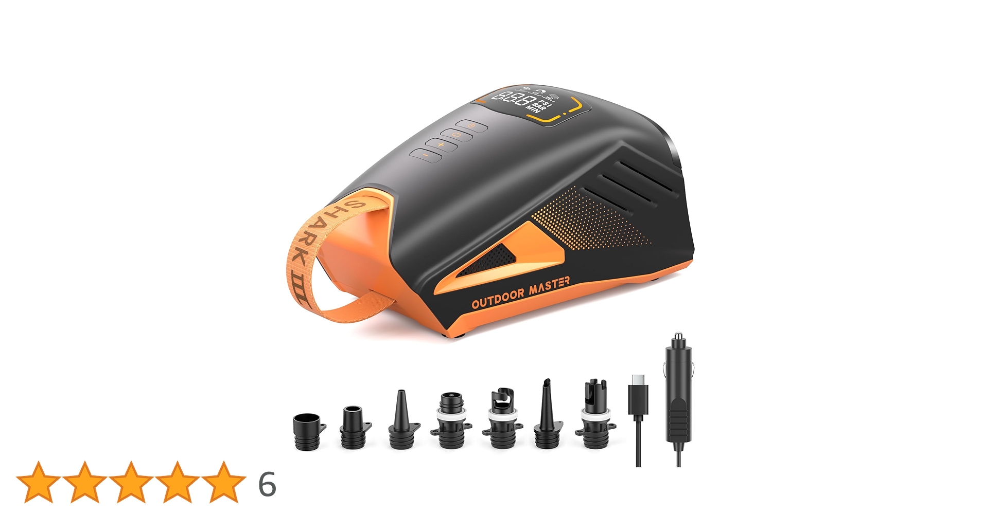 Amazon.co.jp: OUTDOORMASER 電動エアーポンプ 大容量 【74Wh内蔵