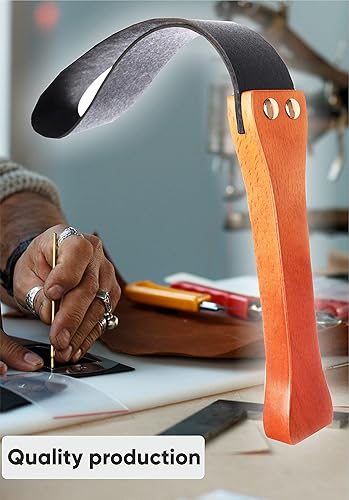 Miniatura 6 de Cultivo de cuero sintético para caballos ecuestre con mango de madera antideslizante