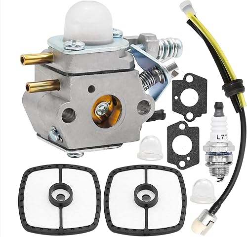 Miniatura 6 de Anxingo SRM-2100 Repuesto de carburador para recortadora Echo SRM-2100 SM-2100 SRM-3605 SRM-1501 SRM-3800 SRM-3100 SRM-2100SB, 2520013314 Reemplazo