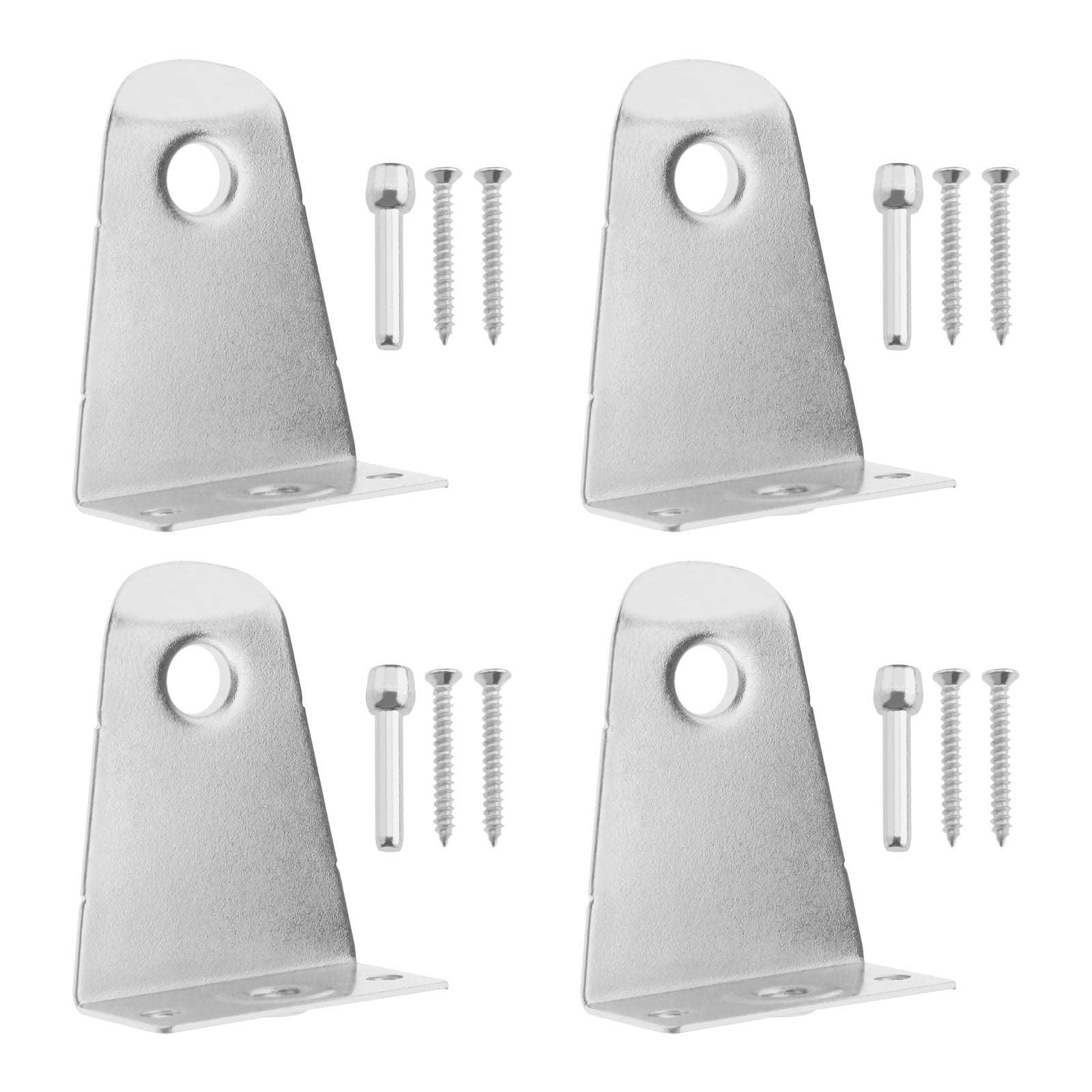 ECSiNG 4PCS Hold Down Brackets with Mounting Screws Metal Blinds Down Clips Blinds Down Holder for Horizontal Blinds and Windows Shades