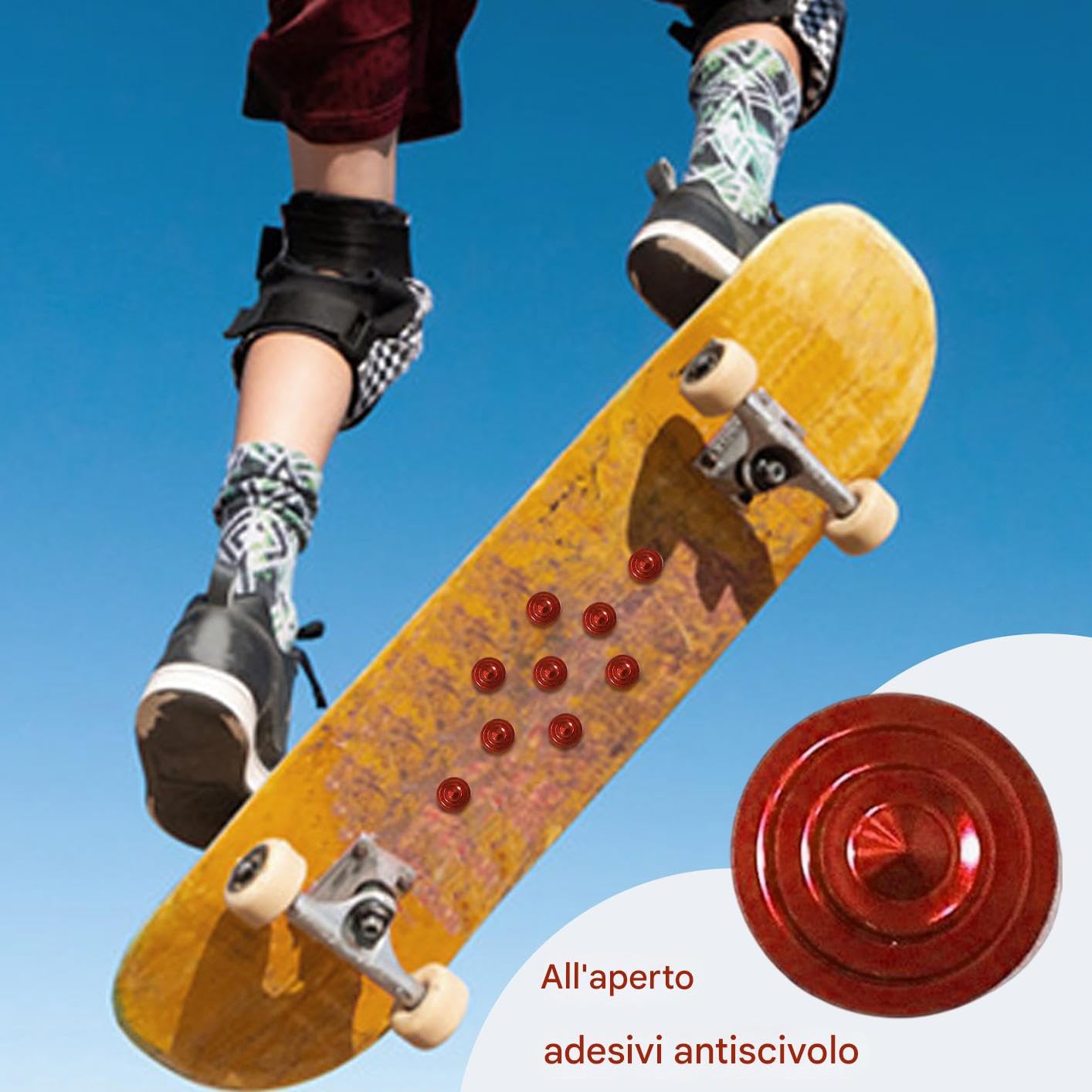 Snowboard Non Slip Pad, Goujons Cône Snowboard Poignées,Pad de Snowboard Adhésifs Anti--Slip - Tapis de Traction de Cône en Alliage de Zinc pour Fournir une Prise supplémentaire pour le Ski Hiver