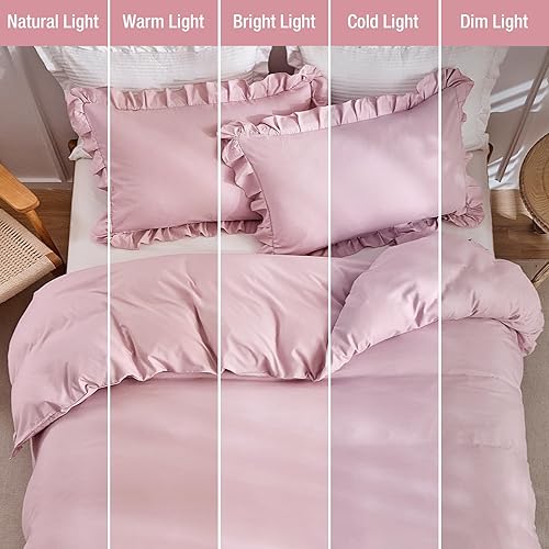 Miniatura 120 de Lekesky Juego de funda de edredón tamaño King, de microfibra suave, bohemio, azteca, azul, bohemio, con cierre de cremallera, lazos en las esquinas