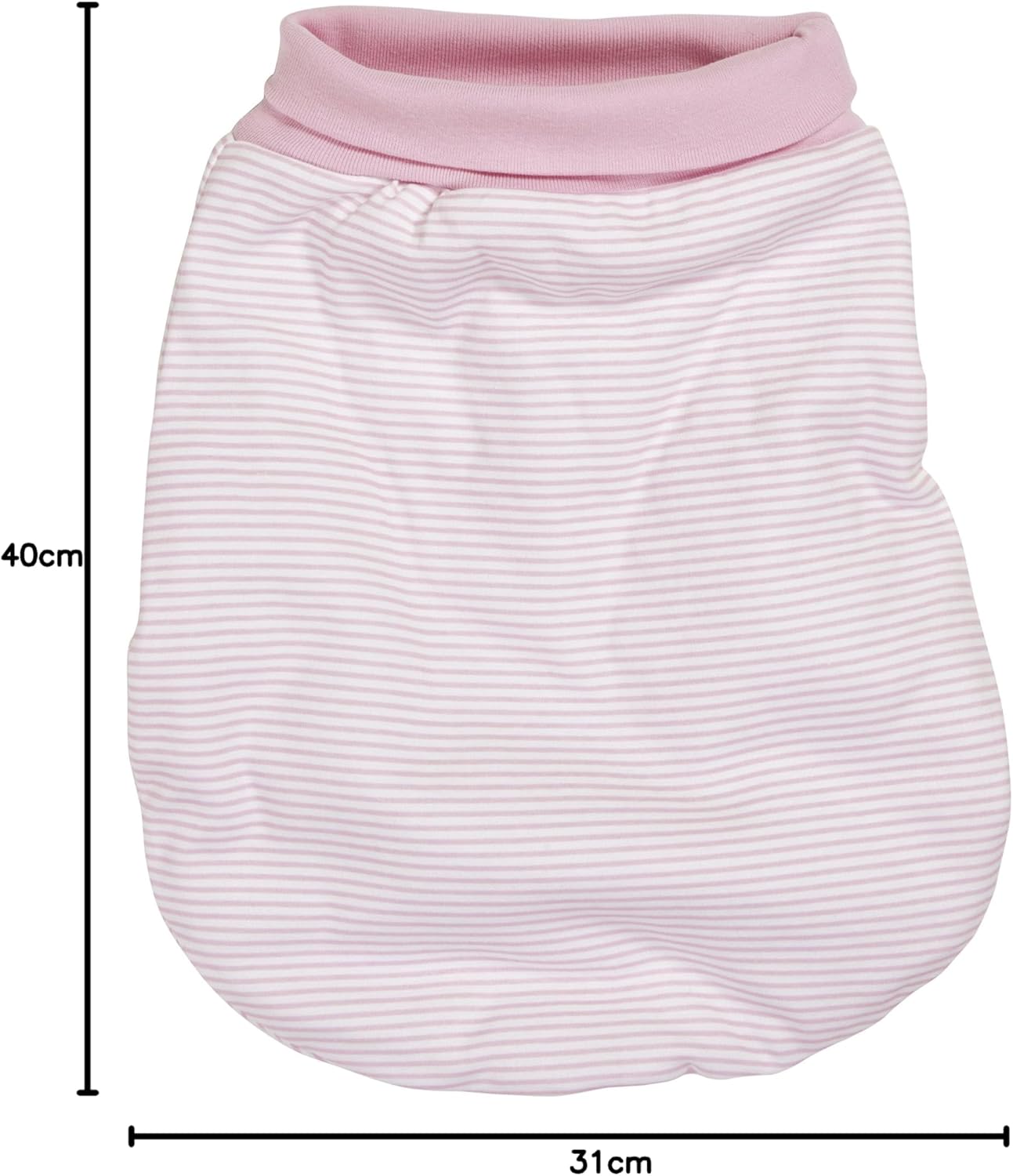 Playshoes Strampelsack Ringel Slippers for Babies and Toddlers Unisex Child, Pink (White/Multicoloured, Lightpink 586), One Size