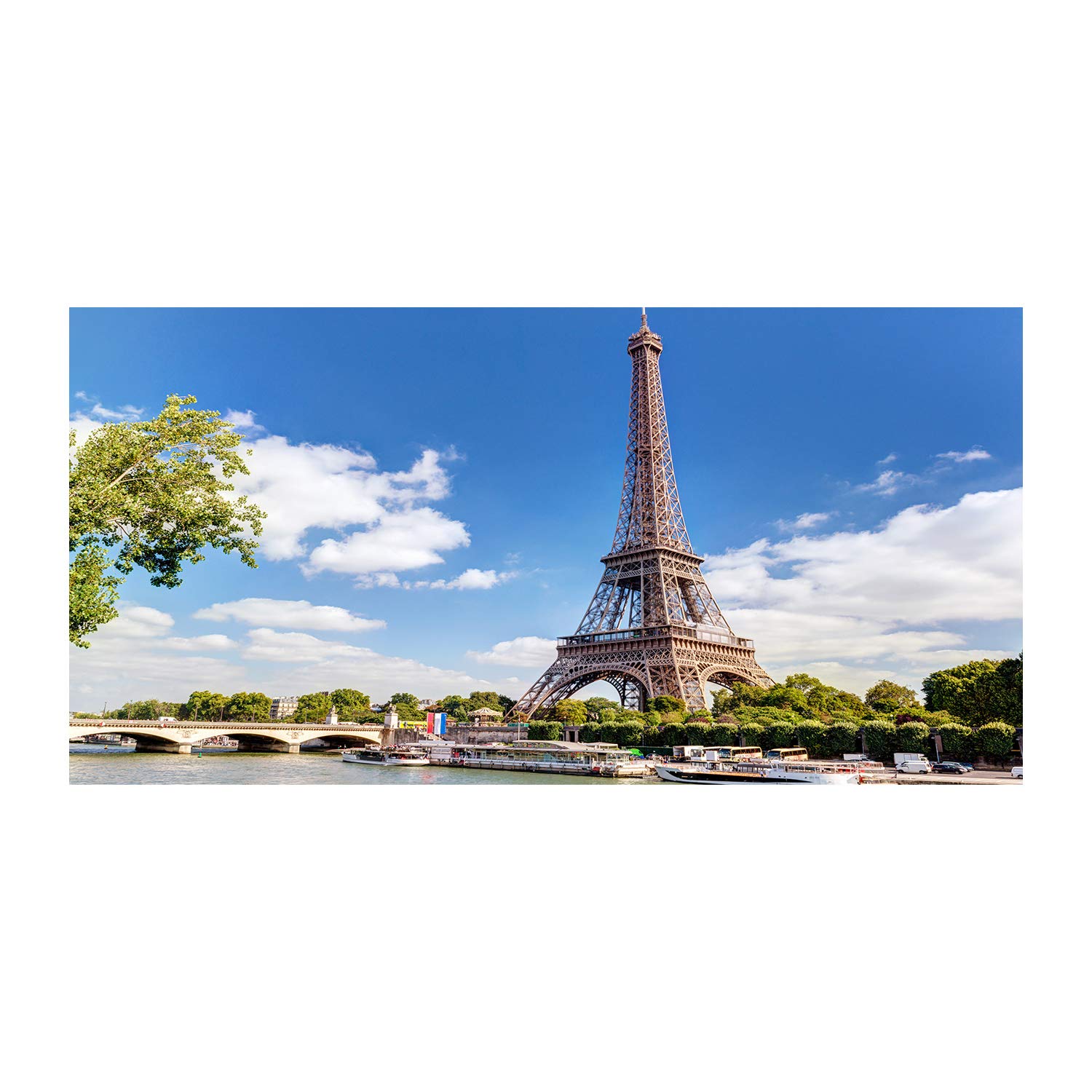 Tableau acrylique Tour Eiffel Paris déco murale 140x70 cm tableau plexiglas Tulup