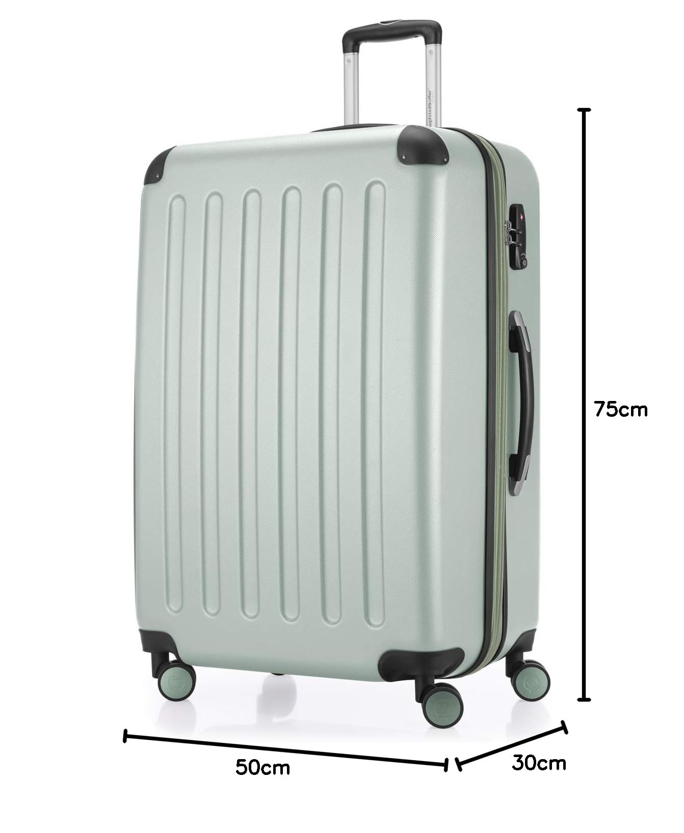 HAUPTSTADTKOFFER - Spree - Maleta rígida, Trolley expandible, Equipaje de Viaje, 4 Ruedas Dobles, TSA, 65 cm, 74 litros, Champán — view 124
