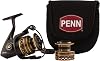 PENN Combat Spinning Reel Set, Size 5000, Spool Cover and Replacement Anodized Aluminum Reel, RightLeft Handle Position, HT-100 Front Drag System