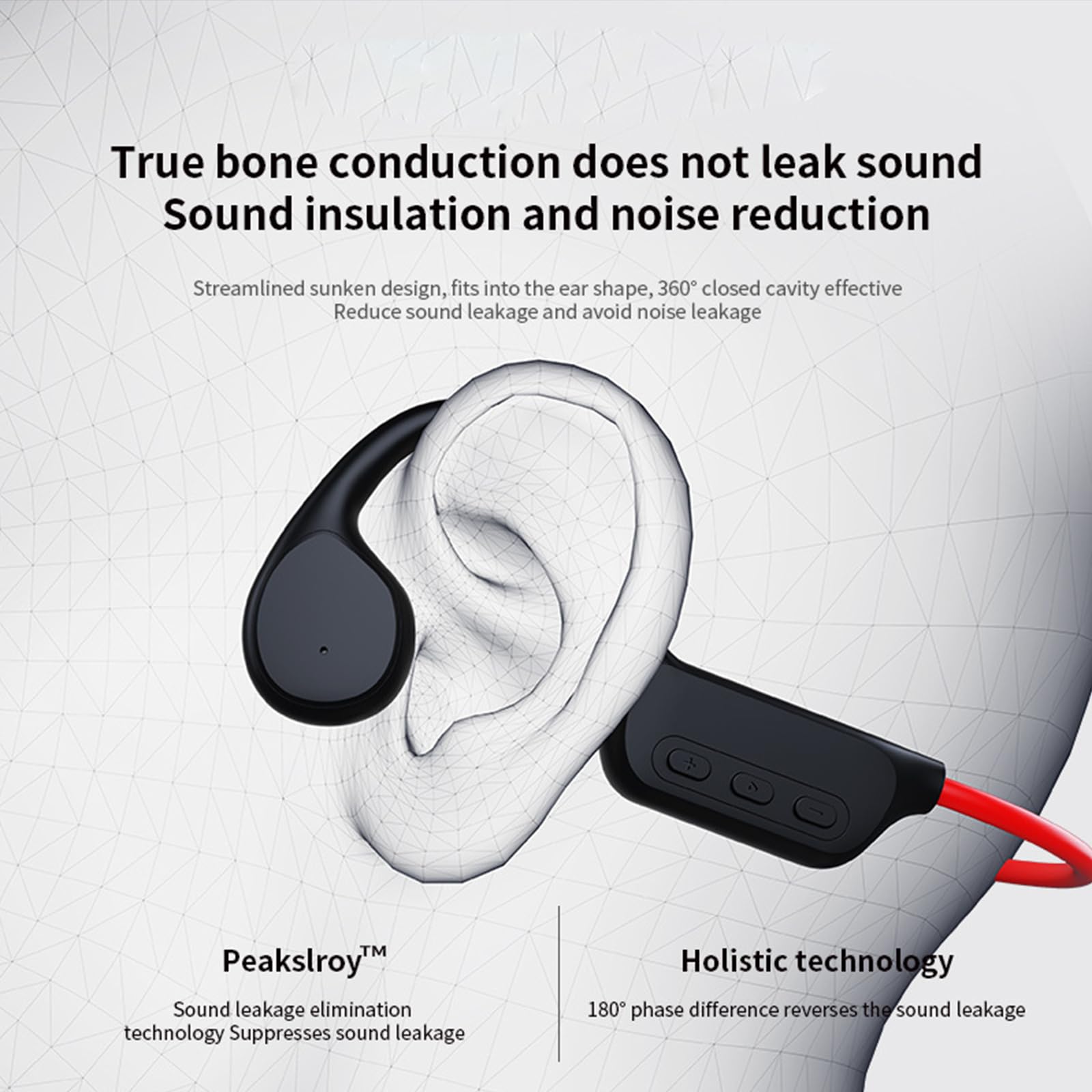 Auriculares Impermeables natación,Auriculares acuaticos para Natacion,Abiertos inalámbricos para Correr y Montar en Bicicleta, Ejercicio, Fitness,Carga magnética-Red