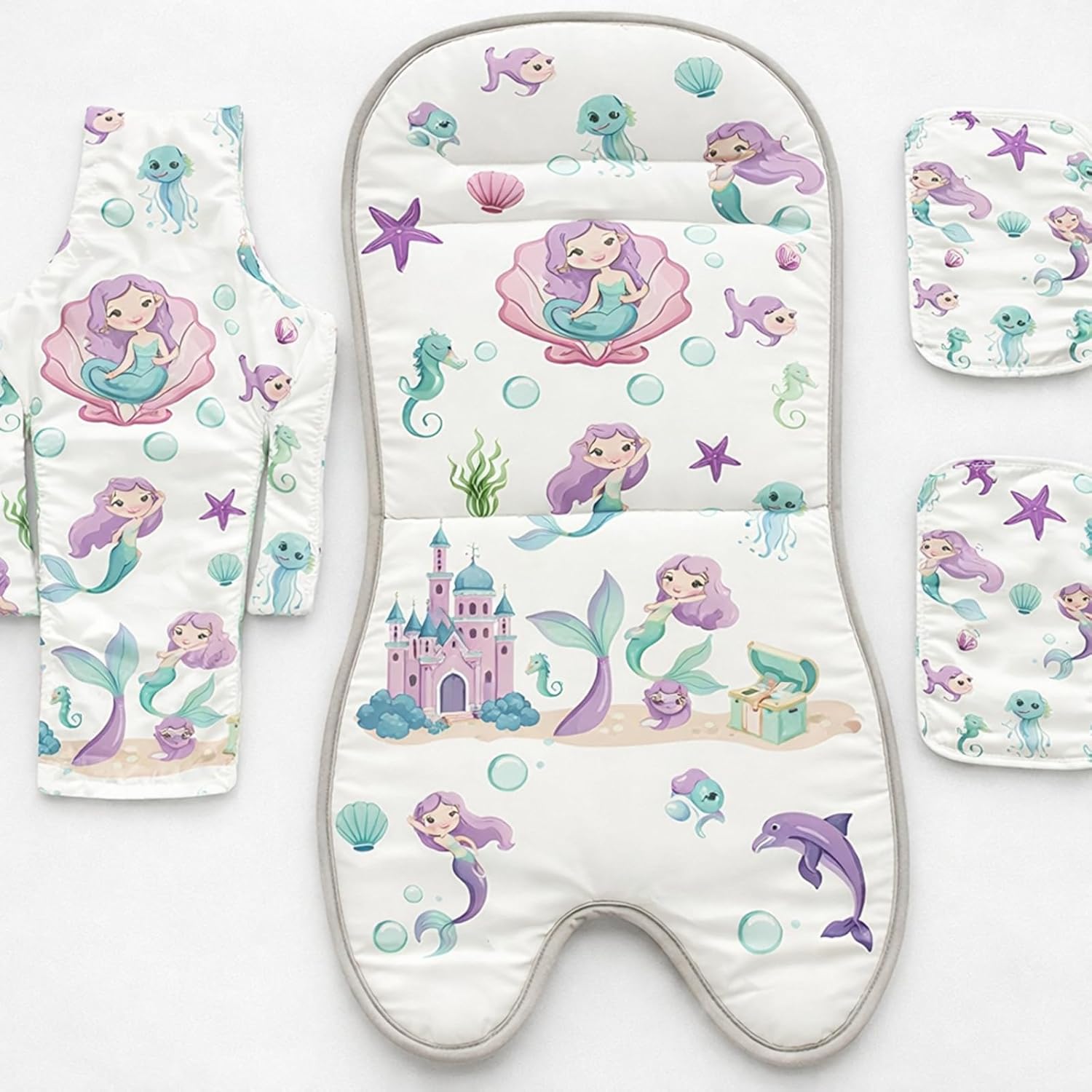 Jenaai Toddler Swing Cushion Baby Swings Outdoor Seat Insert Pad Compatible with Swings for Toddlers Age 1-3 Detachable Machine and Washable(Not Included Swing)(Dinosaurs)