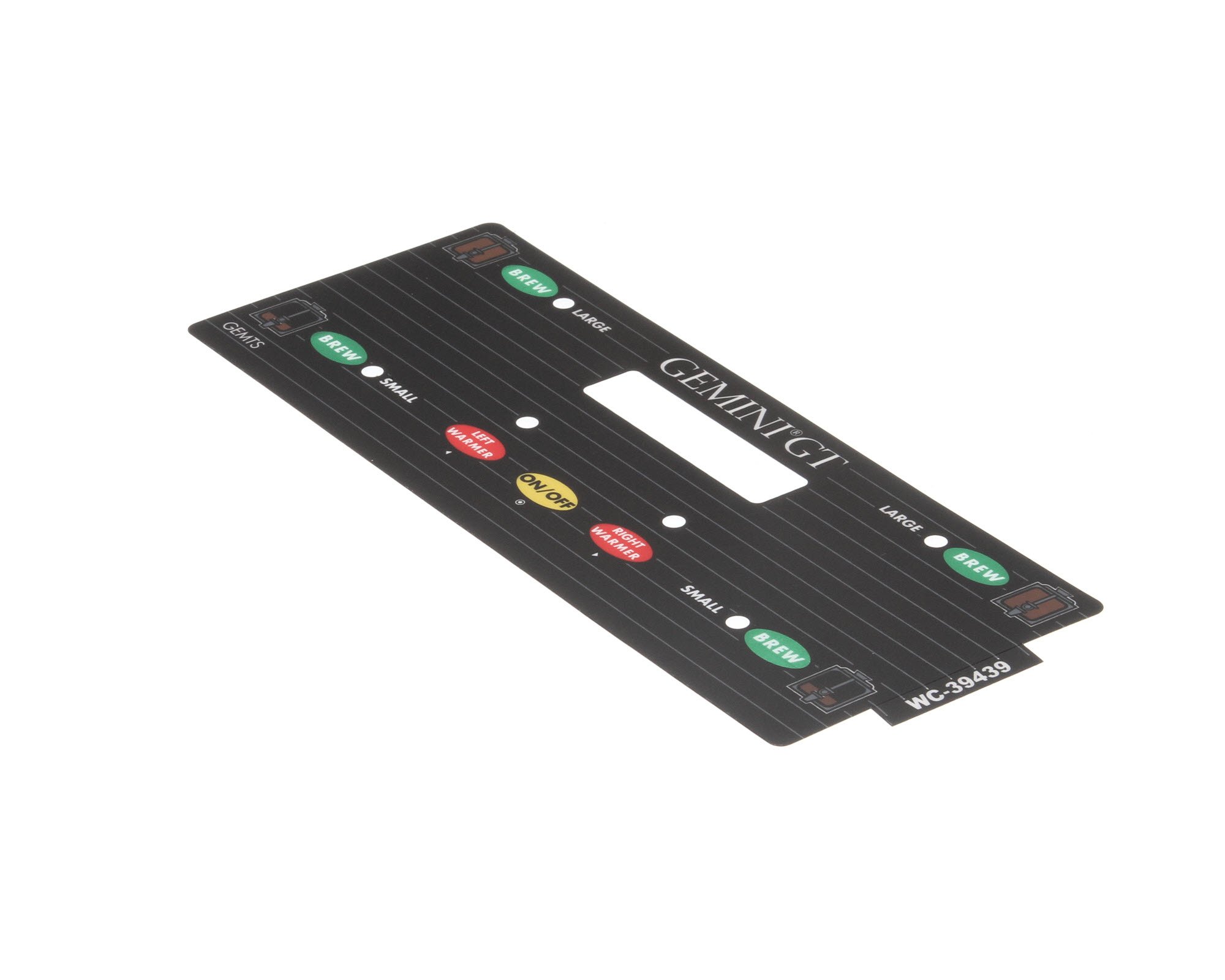 Wilbur Curtis WC-39439 Label, Ucm Overlay Gemts Twin 2-Batch Curtis