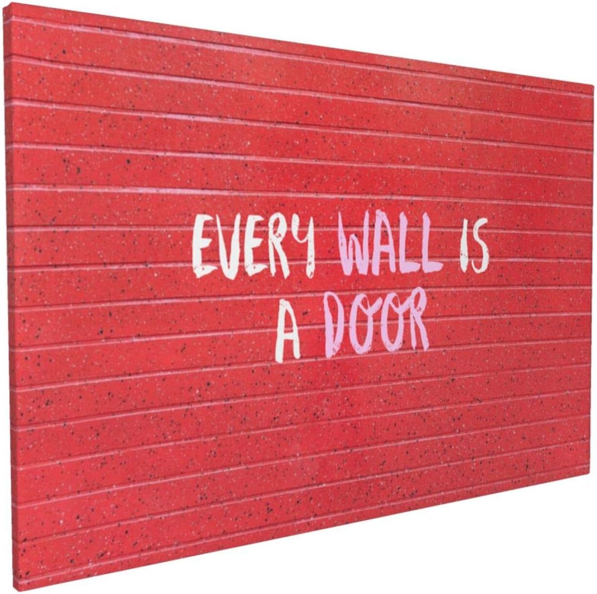 Every Wall Is A Door Wall Art Inspirational Motivational Quote Wall Decor For Modern