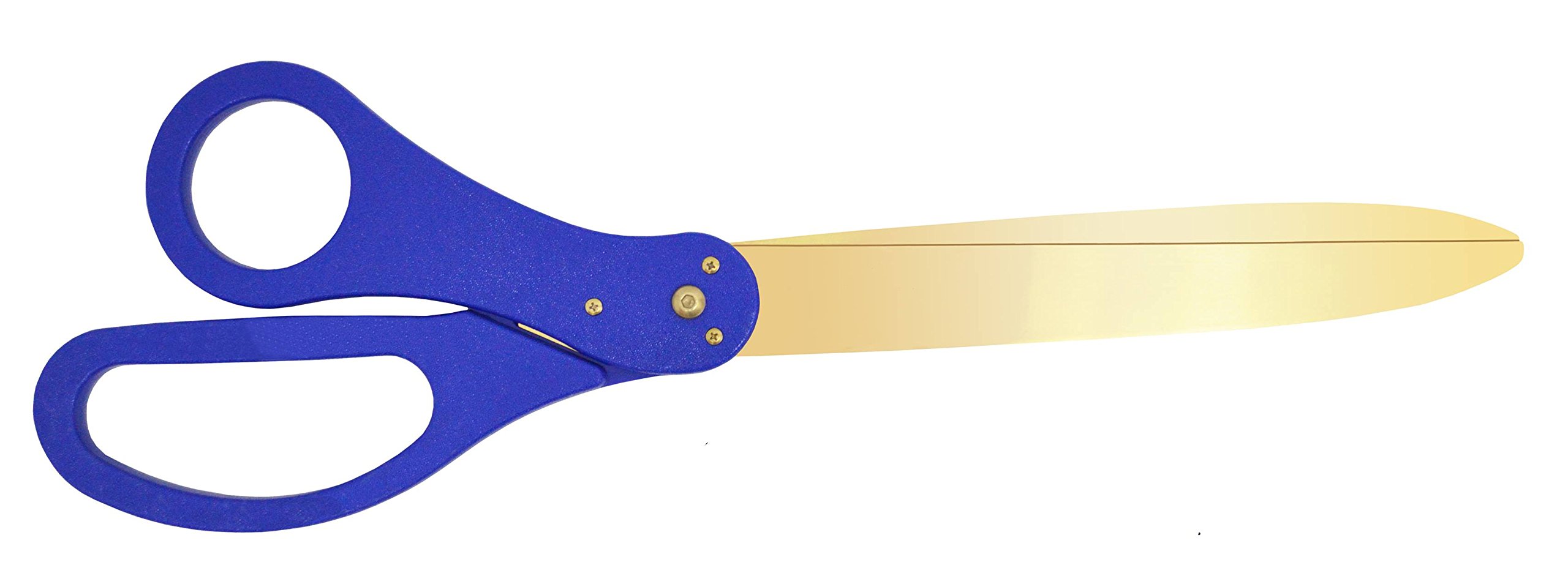 30 Inch Long Gold Color Steel Blade Ribbon Cutting Scissors (Blue)