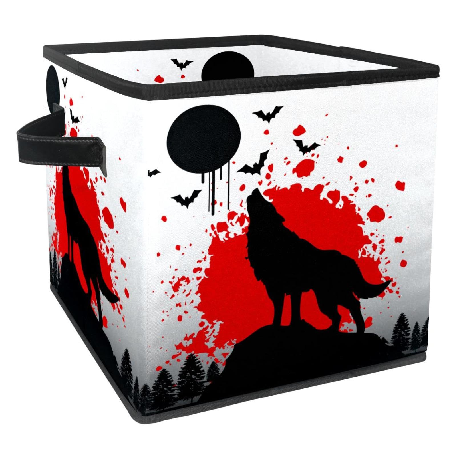 Boîte de rangement pliable loup pour placards et chambre