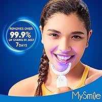 Vista 6 de Kit de blanqueamiento dental MySmile para dientes sensibles con luz LED, blanqueador rápido no sensible de 10 minutos, 3 gel blanqueador de peróxido