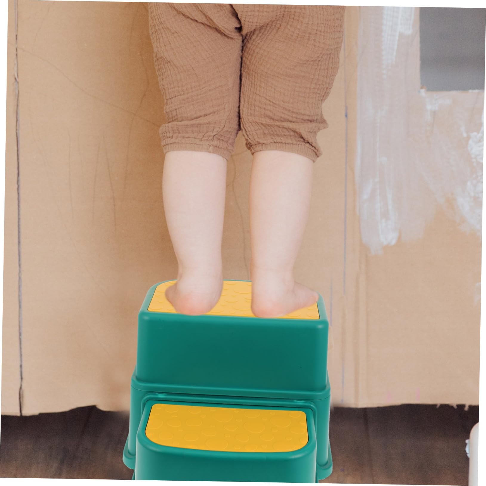 Rutschfester Badezimmertritthocker für Kinder, 2 Stück-Pack Blau | Kunststoff, Leicht und Stabil, Glatte Kanten, für Bad und Töpfchentraining