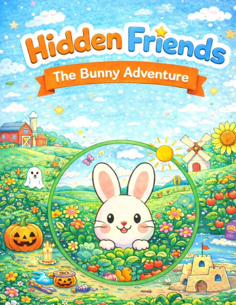 Hidden Friends: The Bunny Adventure: A Search and Find Coloring Book for Kids