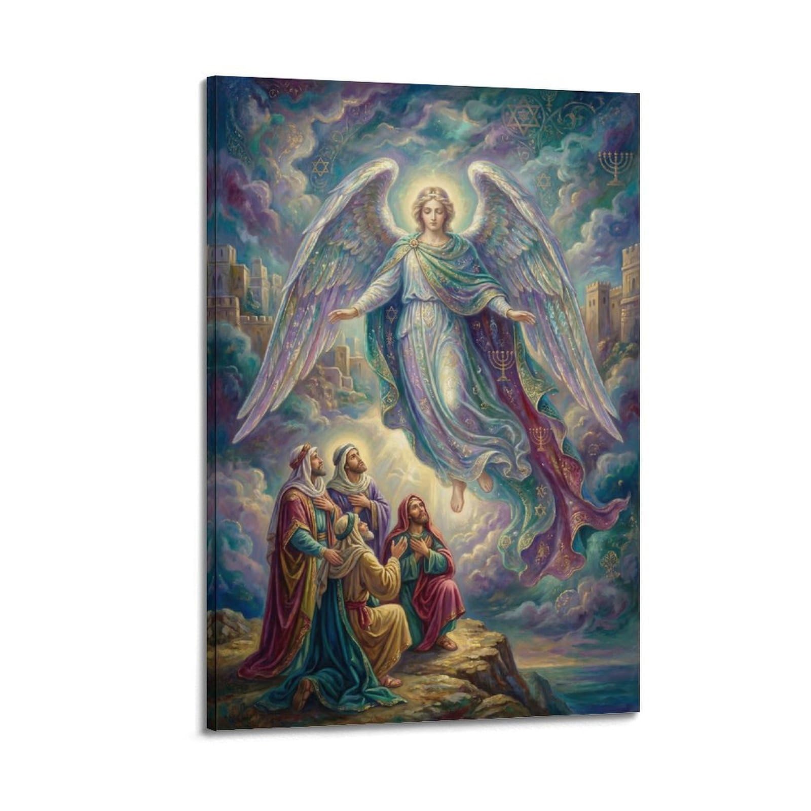 Classical Bible Christian Poster Archangel Gabriel And Sages Decorative Painting Canvas Art Picture 24x36inch(60x90cm)