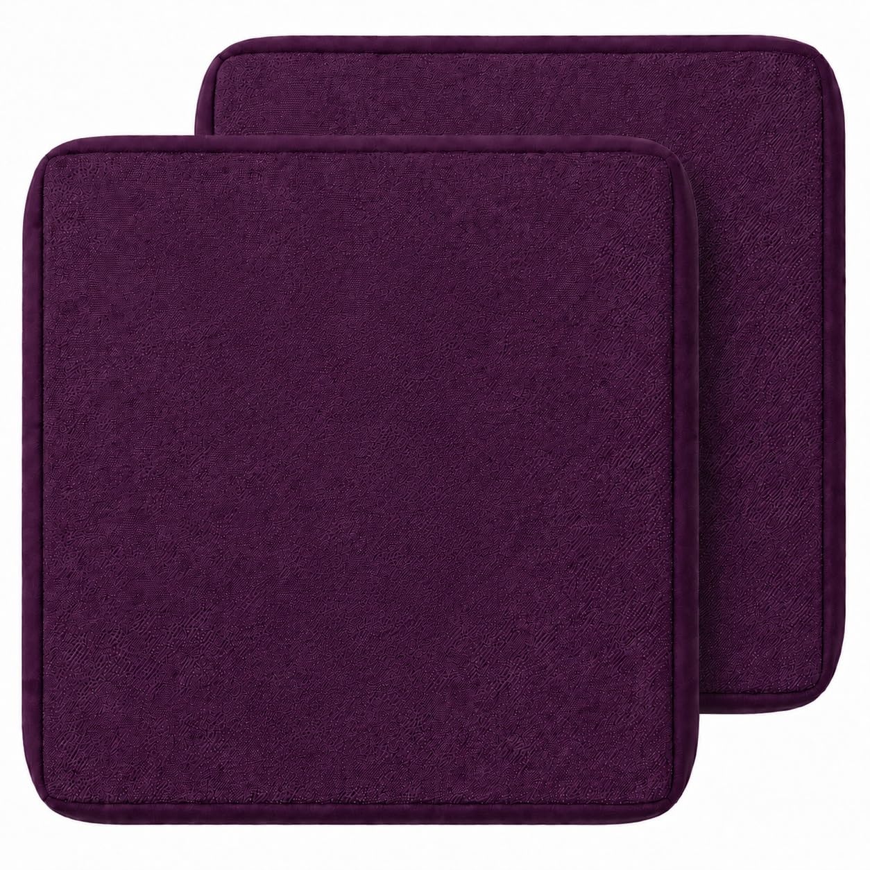 GZGLZDQ Outdoor Cushion Covers 1/2/4 Waterproof, Rattan Cushions Replacement Set with Zipper, Polyester, Durable Garden Furniture Covers for Patios(Dark Purple,55 X 45 X 10 CM(2pcs))