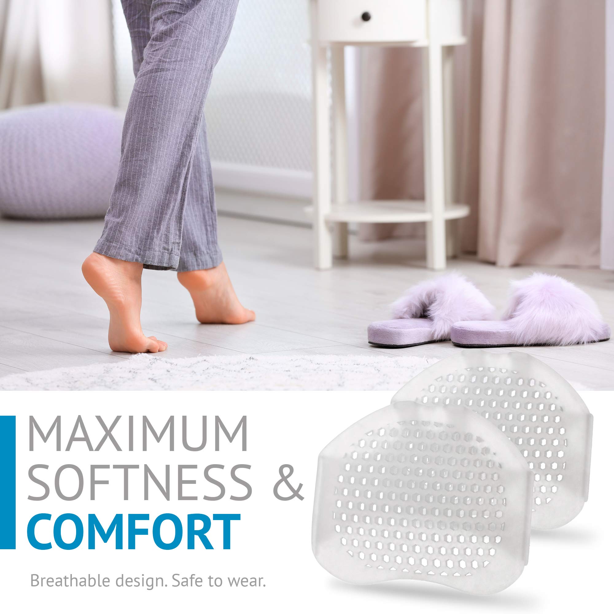 Buy Metatarsal Pads Ball of Foot Cushions Soft Gel Ball of Foot Pads