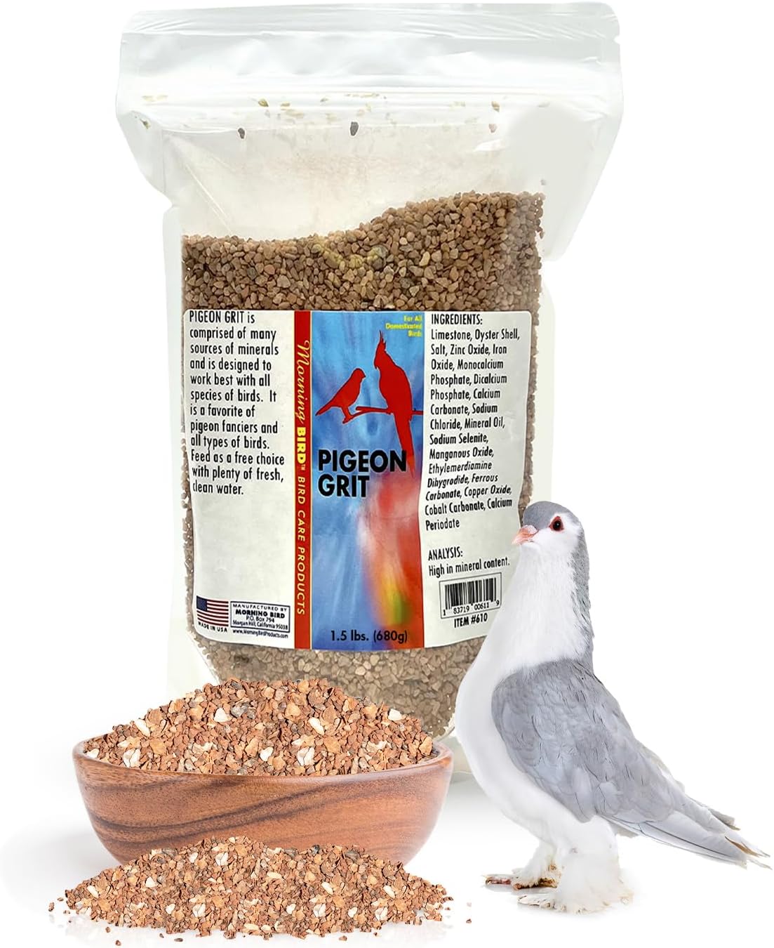 Morning Bird Pigeon Grit