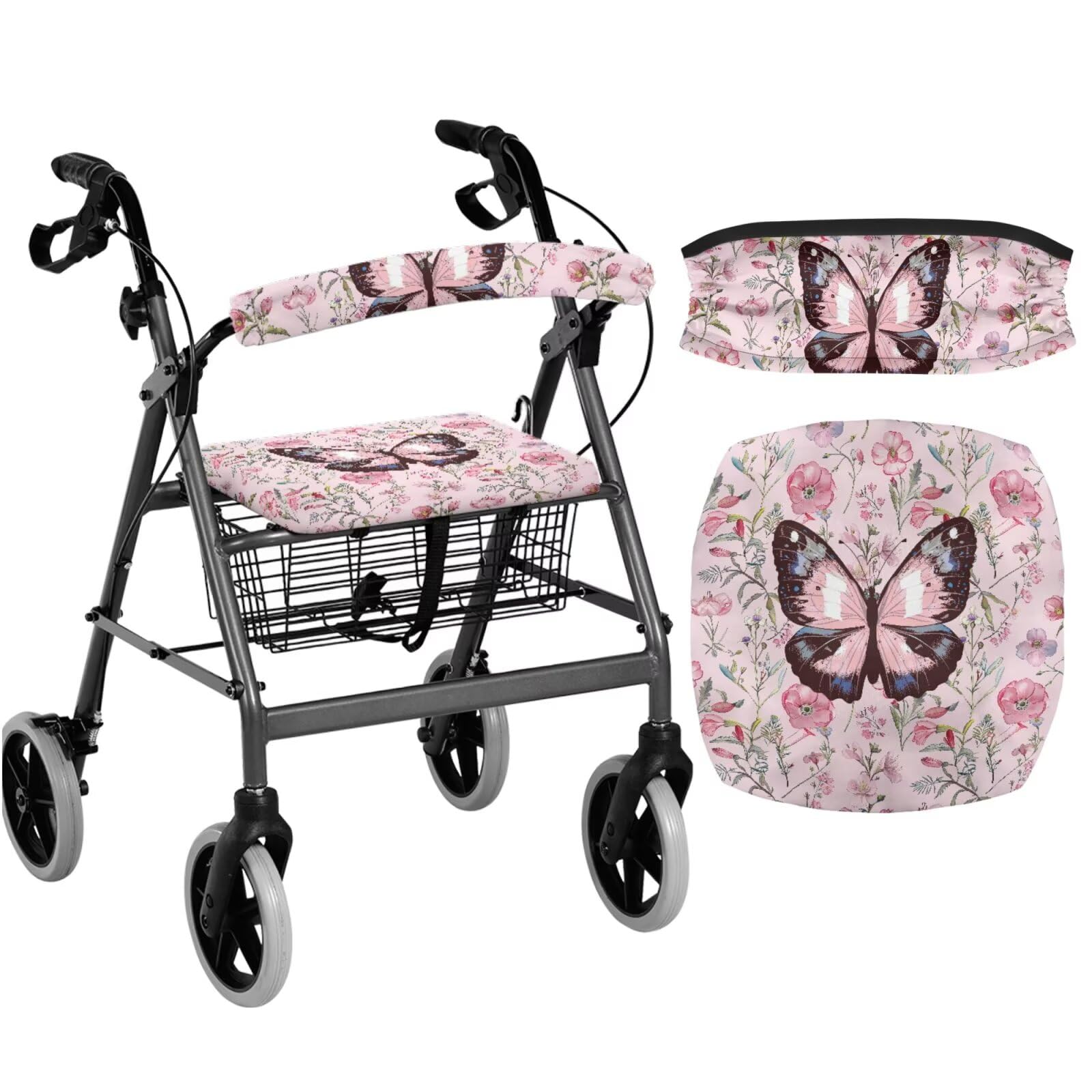 Rollator Seat Covers - Butterfly Design -23 Rollator Seat Covers - Butterfly Design -23