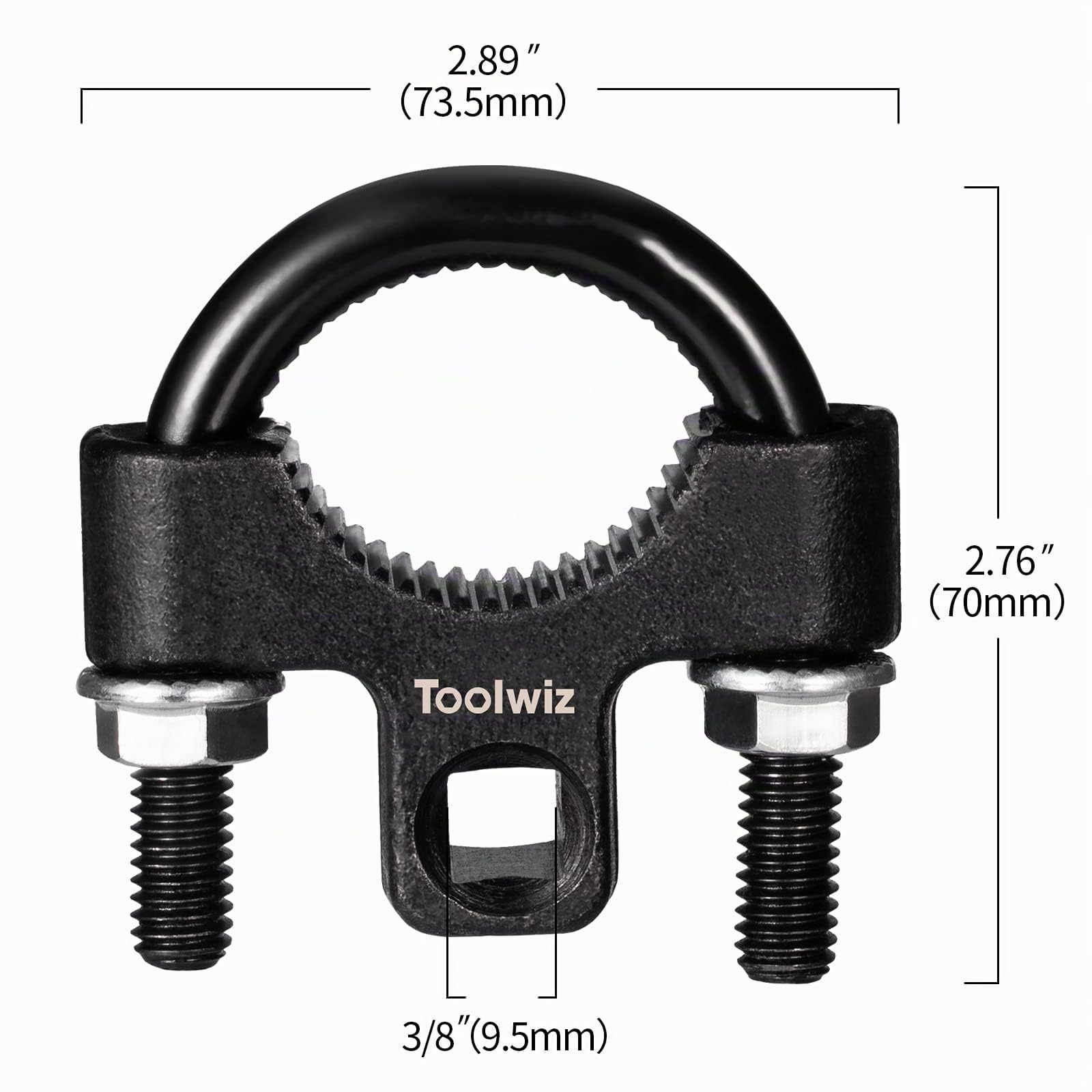 Toolwiz Outil pour retirer la biellette intérieure, 2 pièces, 3/8 pouces Outil universel à faible profil avec démonte-clé hexagonal pour biellettes intérieures, 27–42 mm Clé de fourche