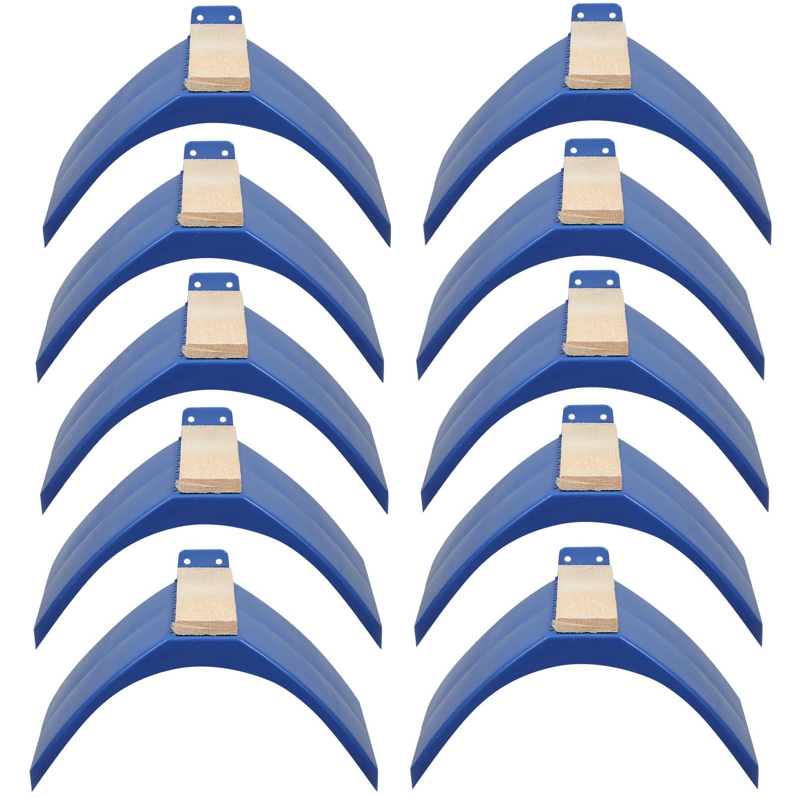 ibasenice Perchoirs en Bois et PP Surface Polie et Lisse Lot de 10 Pièces Support Sécurisé pour Repos pour Pigeons et Perroquets en Volière ou Pigeonnier