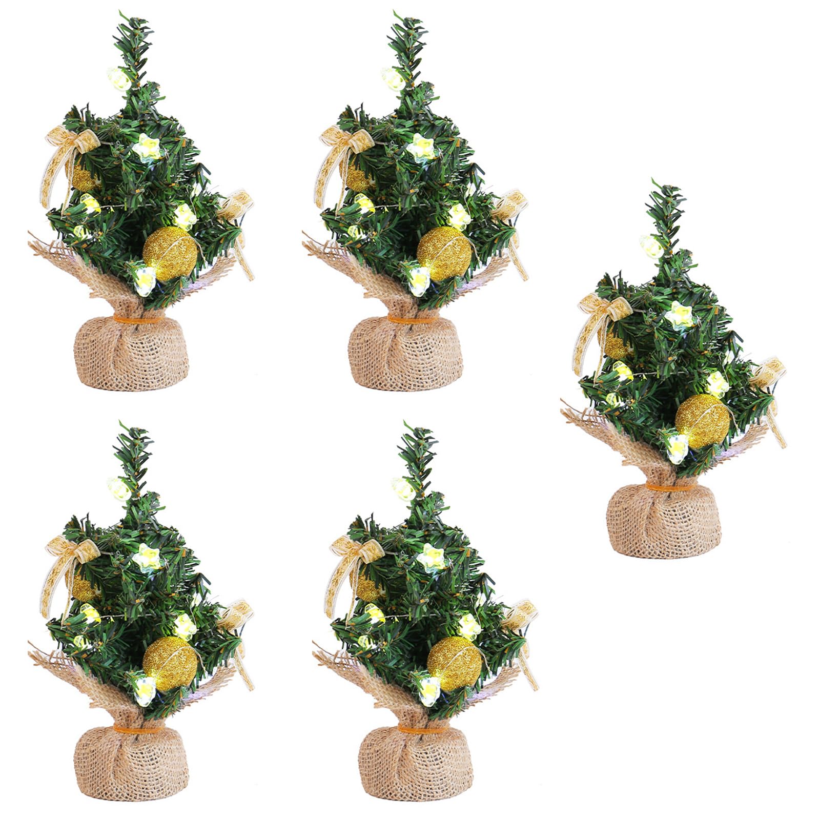 Hsioluted Sturdy Christmas Star with LED Lighting User Friendly LED Star Christmas Tree Tabletop Decors for Party and Event Bookshelf Holiday Decors