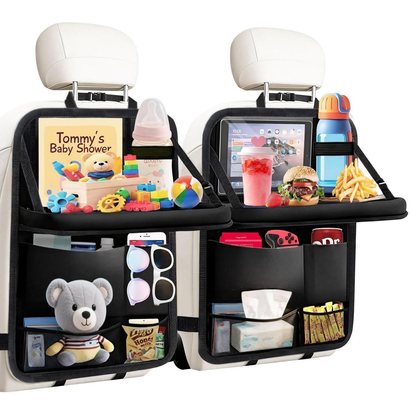 TCJJ Car Seat Organiser and Kick Mats
