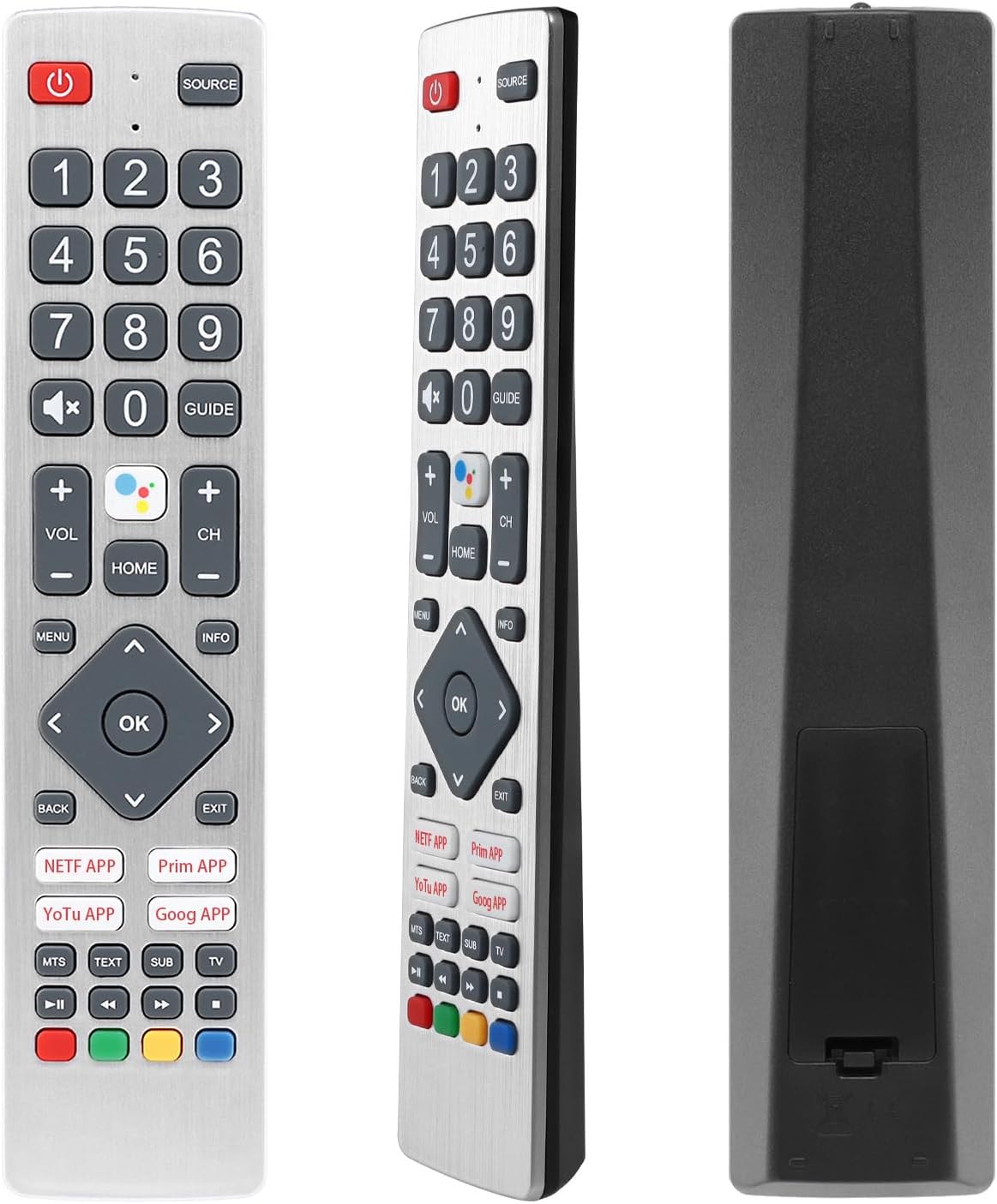 YiBiChin New Infrared Remote Control Replacement for Smart TVs (NO Voice Function)