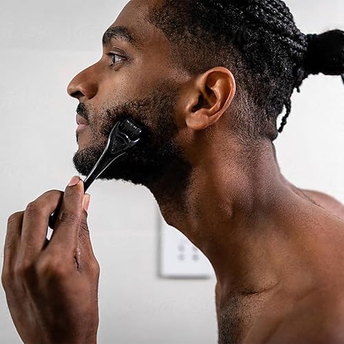 Miniatura 3 de Derma Roller de HommieHonnie para rostro y cabello, barba 540 microagujas de titanio 0.010 in