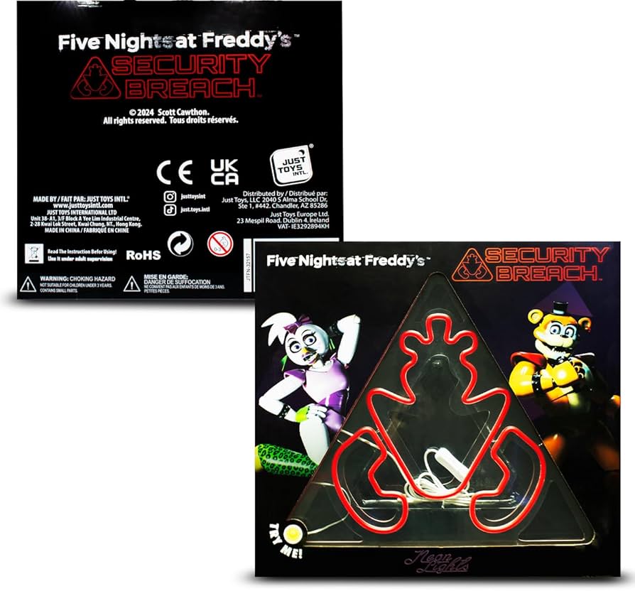 fnaf ロゴ　ライト　five nights ファイブナイツ Amazon.com: Five Nights at Freddy's Security Breach Freddy