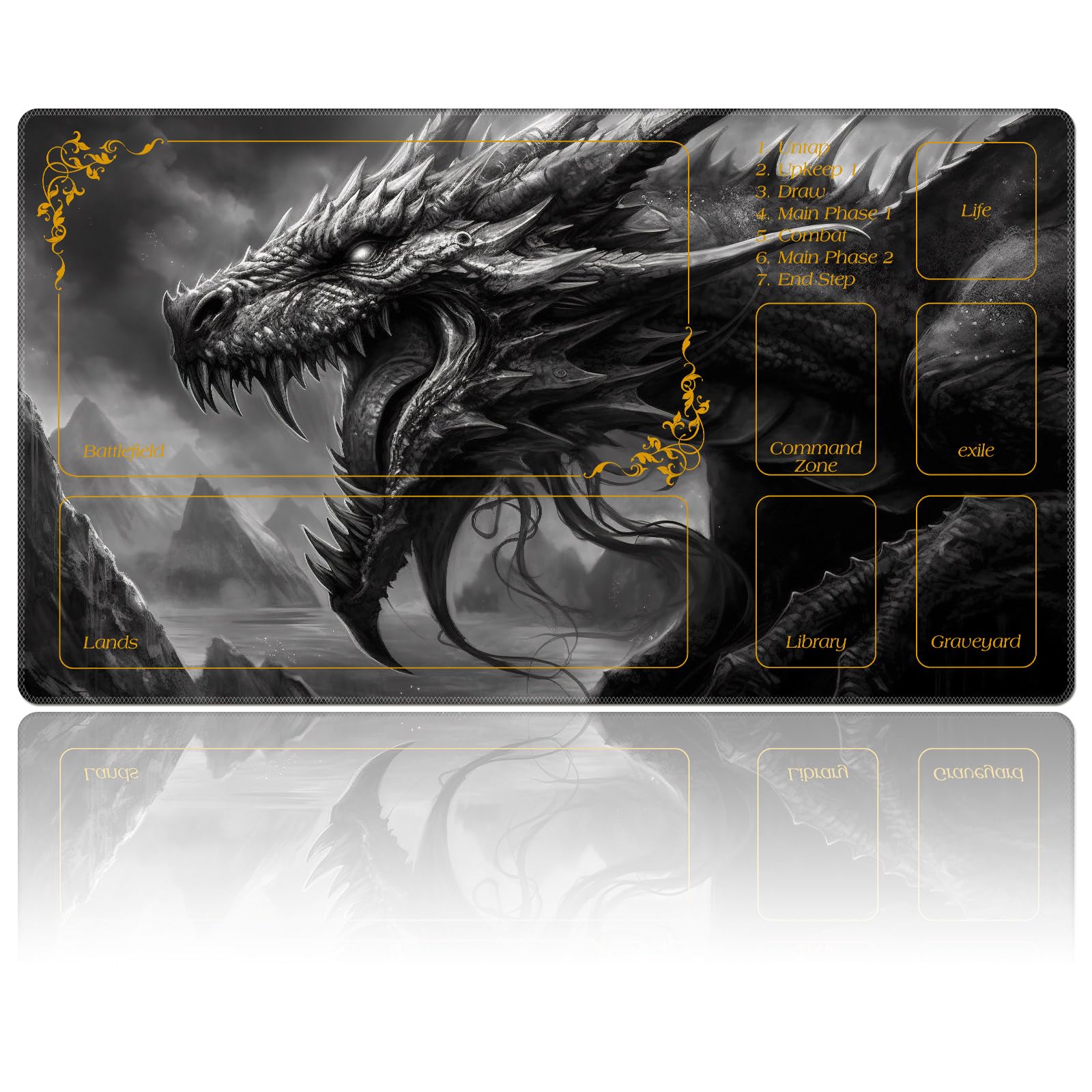 Amazon.co.jp: DEGDFSGR MTGプレイマット ゾーン付き 27.5インチ x