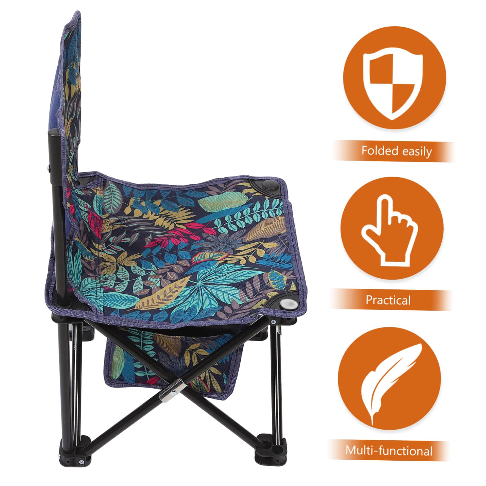 SUPVOX Chaise Pliante Camping Portable Légère avec Dossier Fauteuil Pliable pour Pique- et Randonnée Tabouret Compact pour Adultes